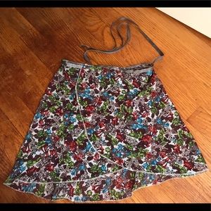 Flowery Ballet Wrap Skirt